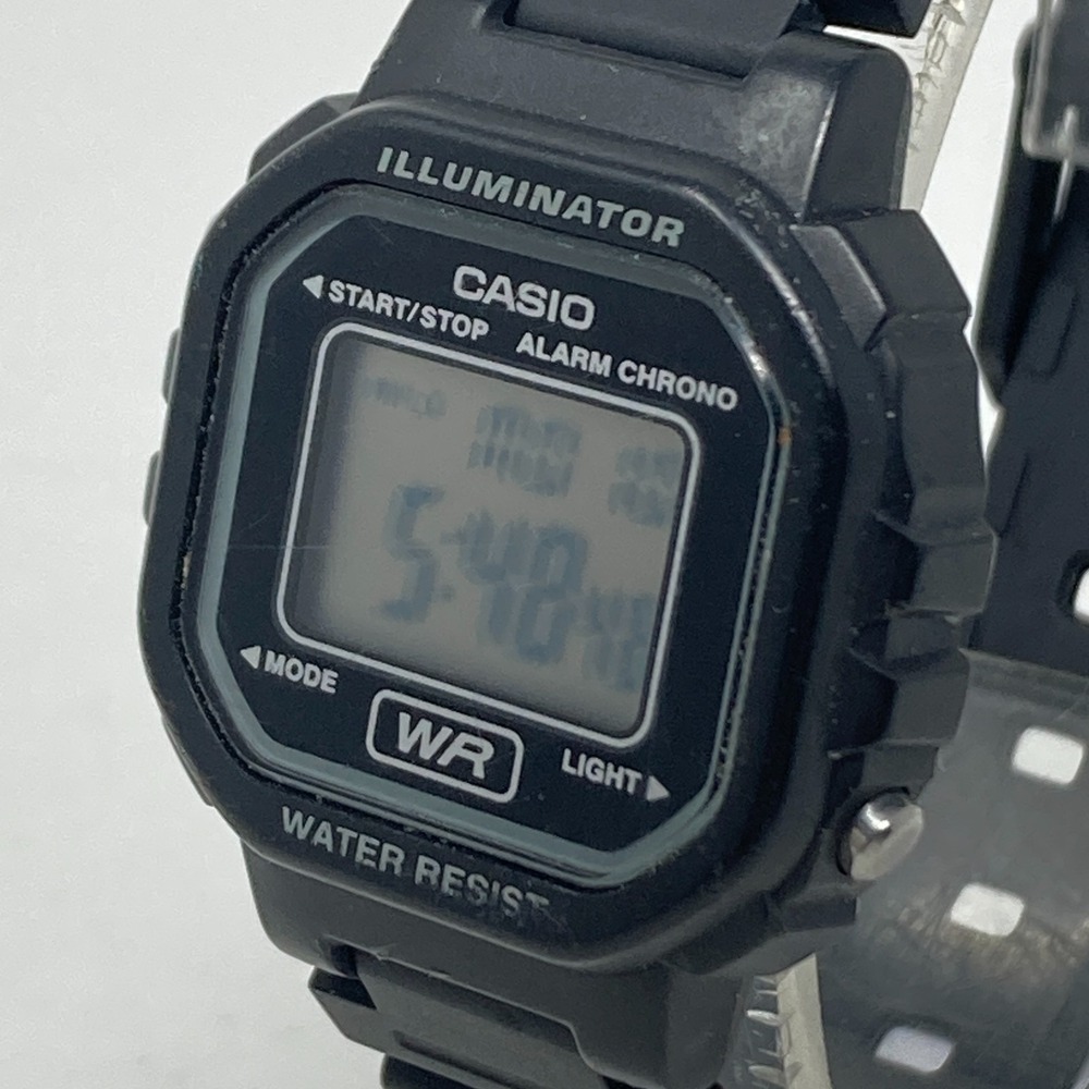 Casio Digital Watch Women 30mm Black 3284 LA-20WH Alarm Chrono Date Backlight